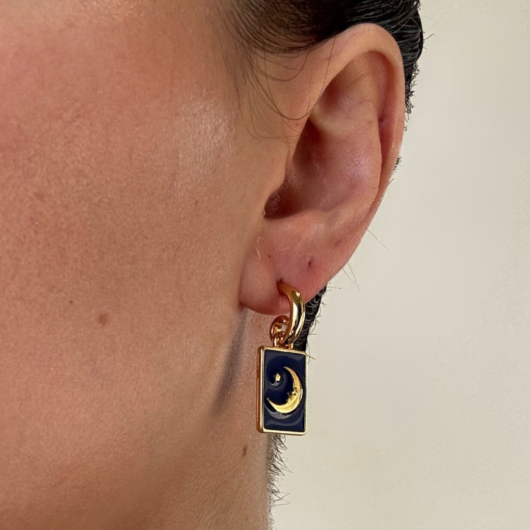 Pingente NUIT + Argola Espiral ALMA