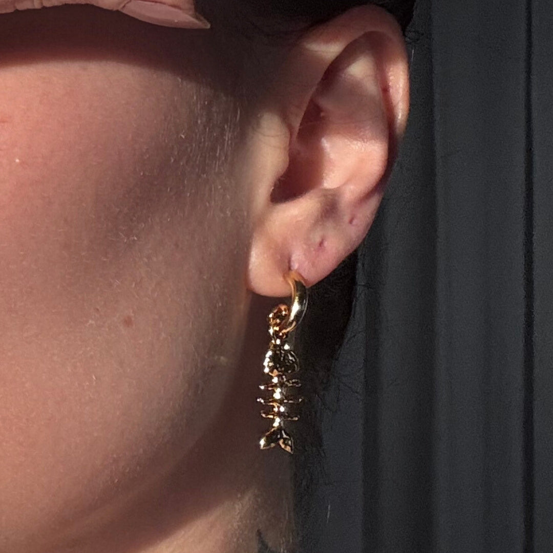 Pingente GOLD FISH + Argola Espiral Alma