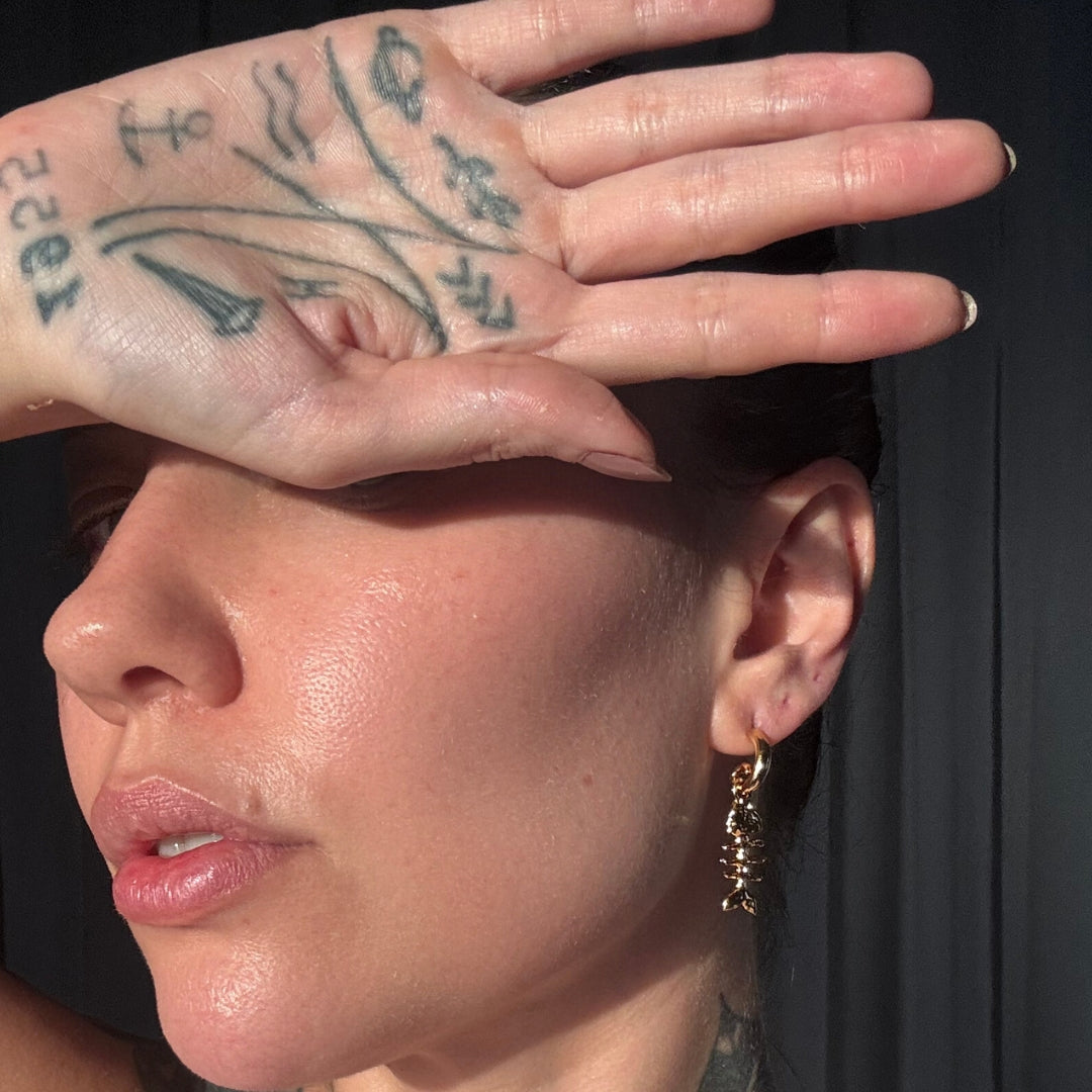 Pingente GOLD FISH + Argola Espiral Alma