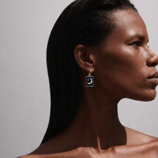 Pingente NUIT + Argola Espiral ALMA