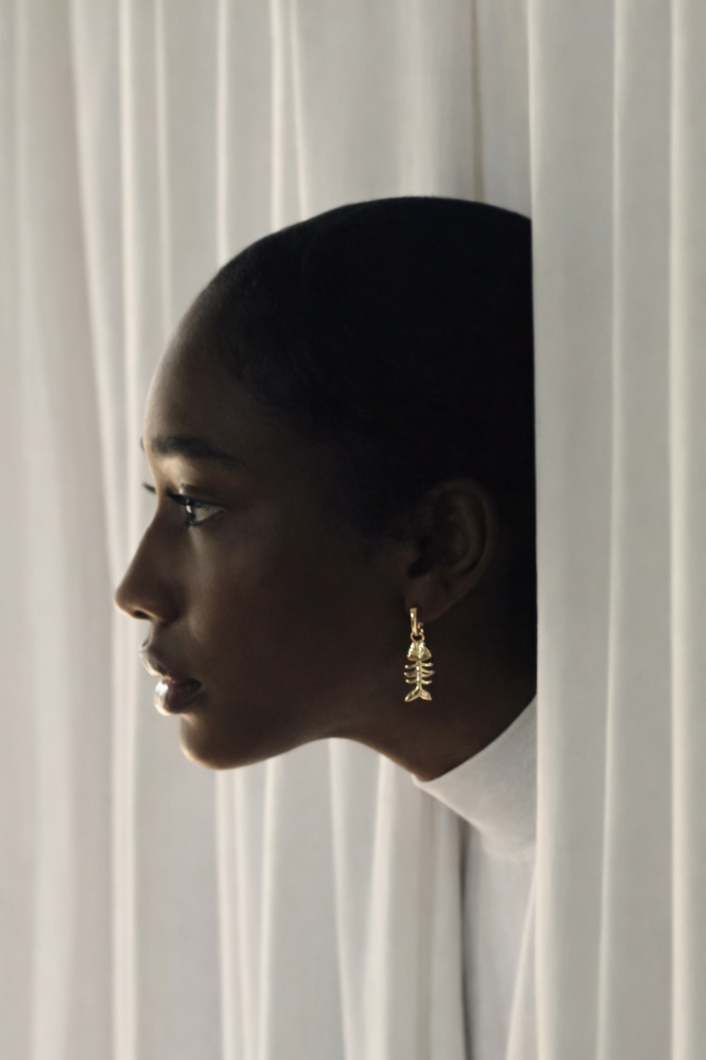 Pingente GOLD FISH + Argola Espiral Alma