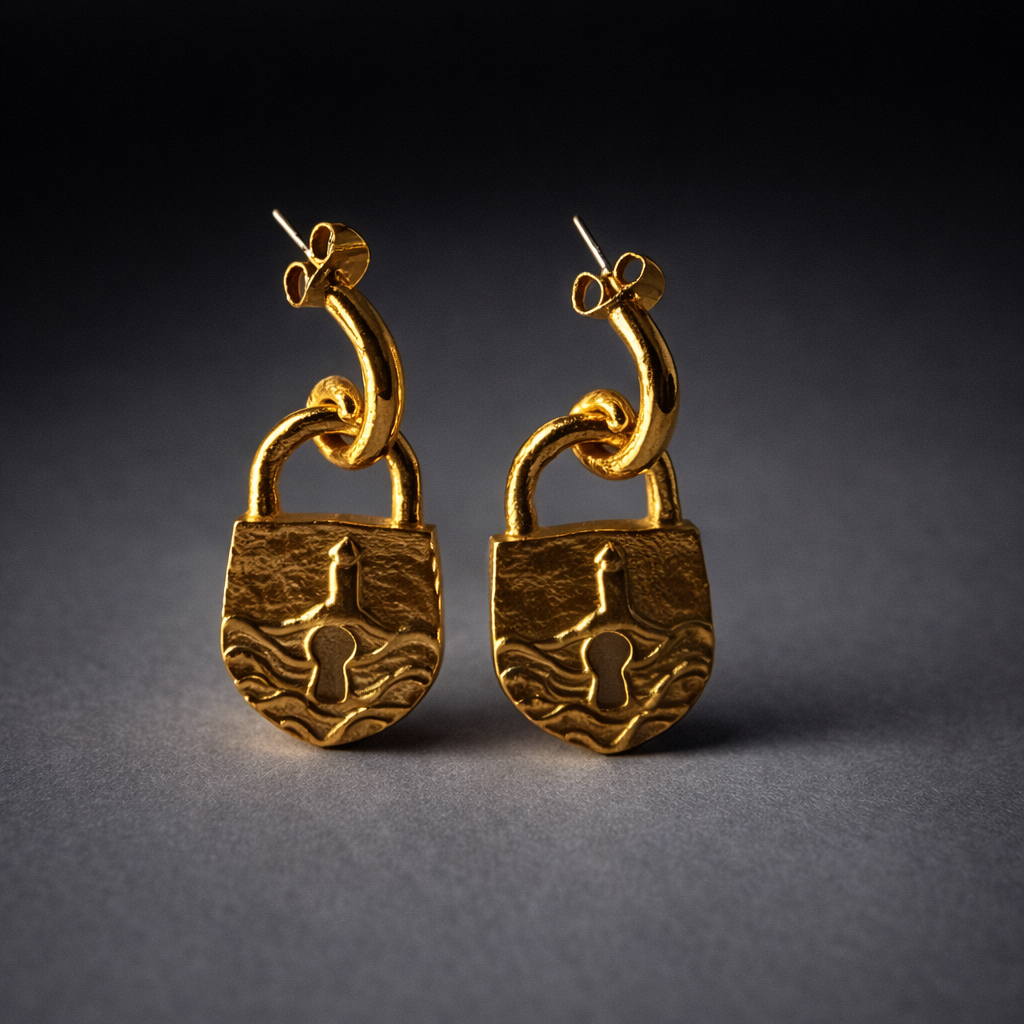 Pingente DUNA + Argola Espiral ALMA